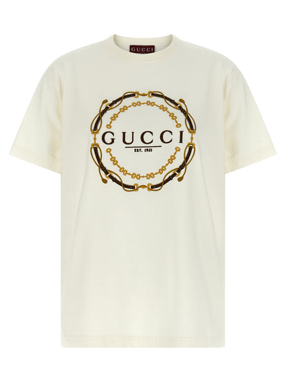 Gucci Weißes Stoff-T-Shirt