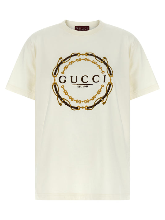 Gucci Weißes Stoff-T-Shirt