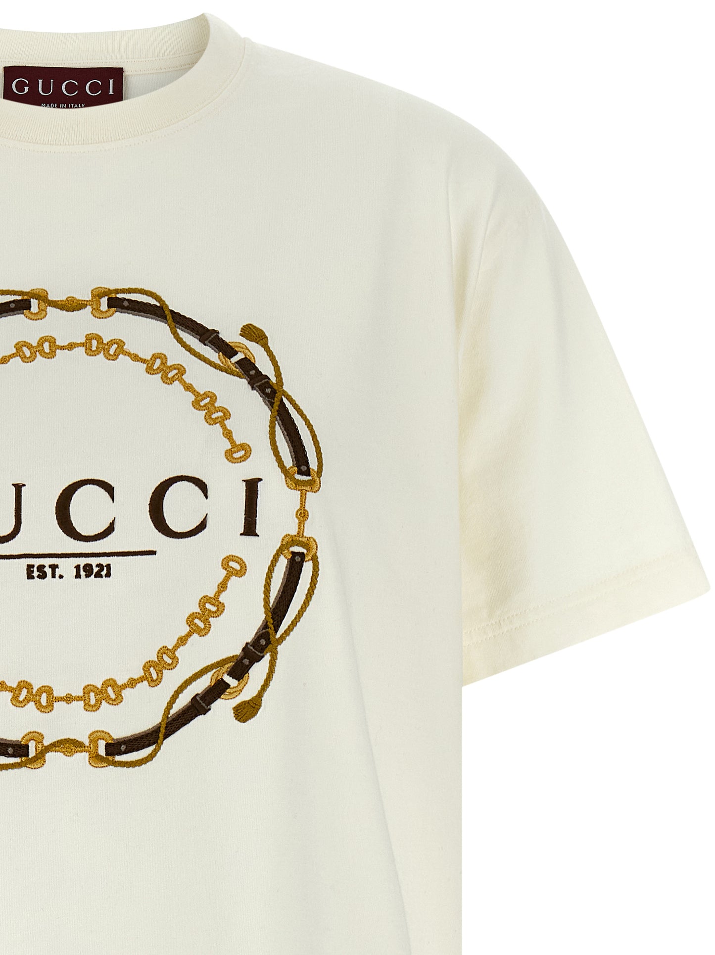 Gucci Weißes Stoff-T-Shirt