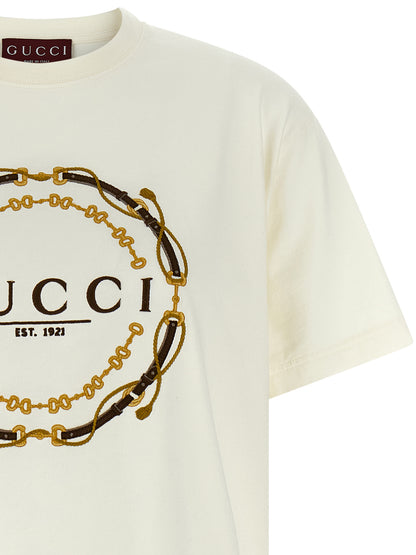 Gucci Weißes Stoff-T-Shirt