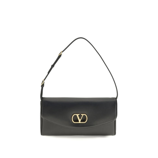 Valentino Garavani Braune Kalbsleder Bos Taurus Schultertasche