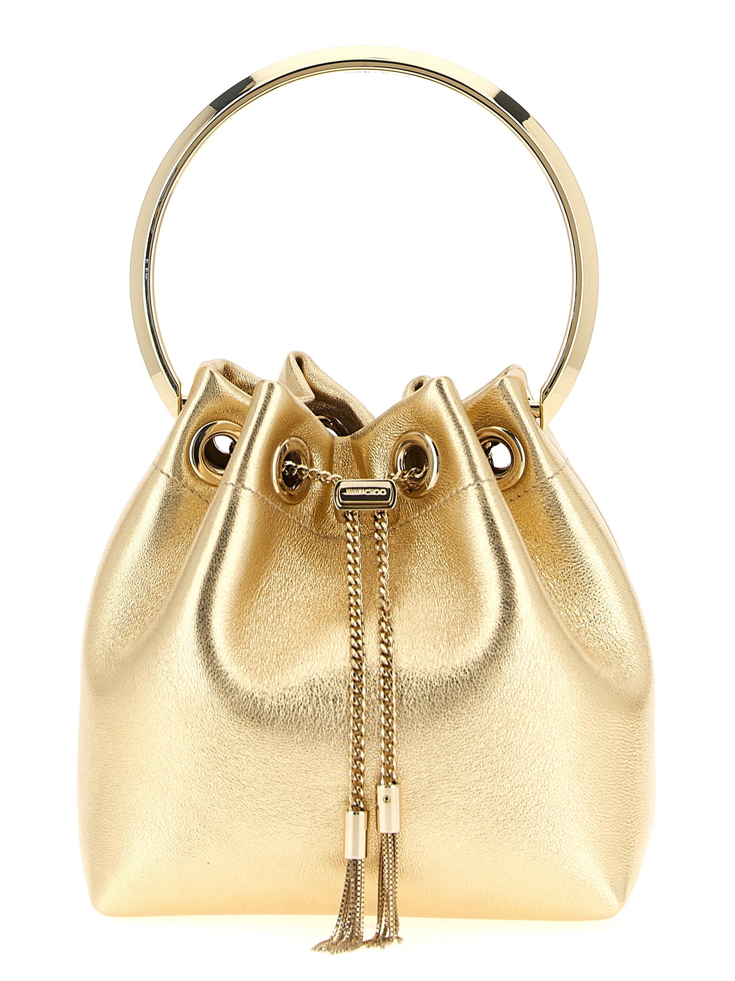 Jimmy Choo Handtasche aus Lammleder in Gold