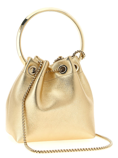 Jimmy Choo Handtasche aus Lammleder in Gold