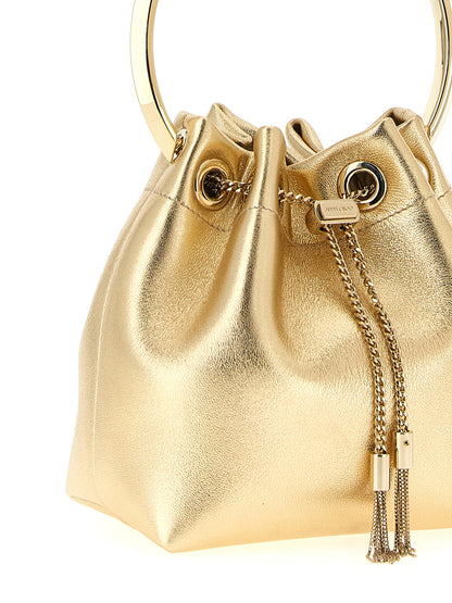 Jimmy Choo Handtasche aus Lammleder in Gold