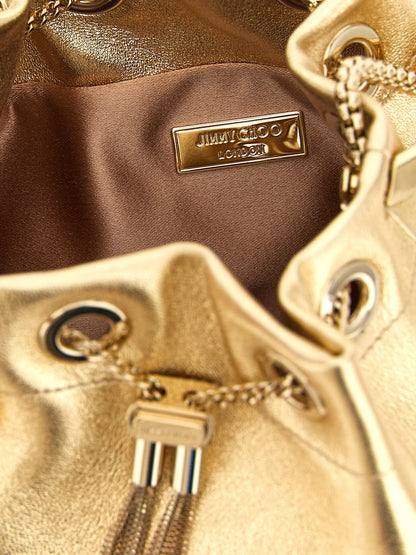 Jimmy Choo Handtasche aus Lammleder in Gold