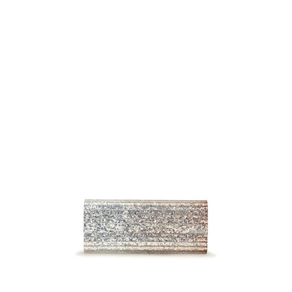 Jimmy Choo Goldfarbene Plexiglas-Clutch