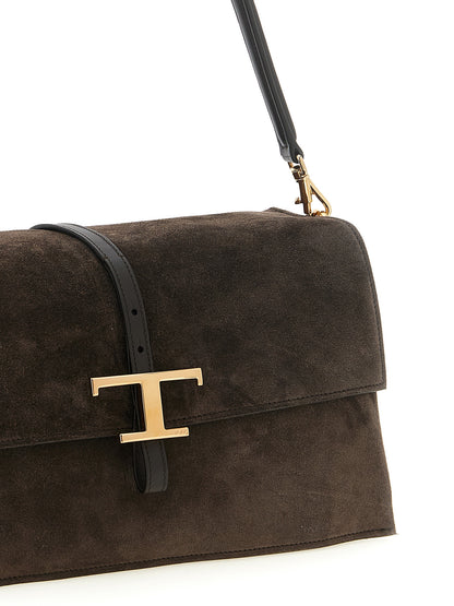 Tod's Braunes Kalbsleder Damen Crossbody Tasche