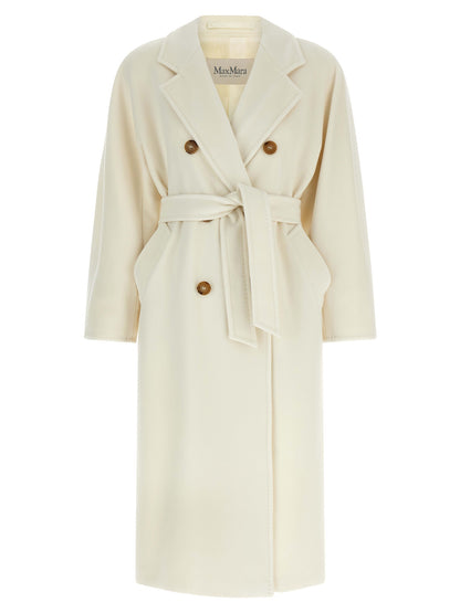 Max Mara Mantel aus weißer Schurwolle
