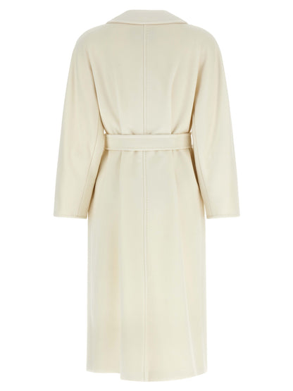 Max Mara Mantel aus weißer Schurwolle