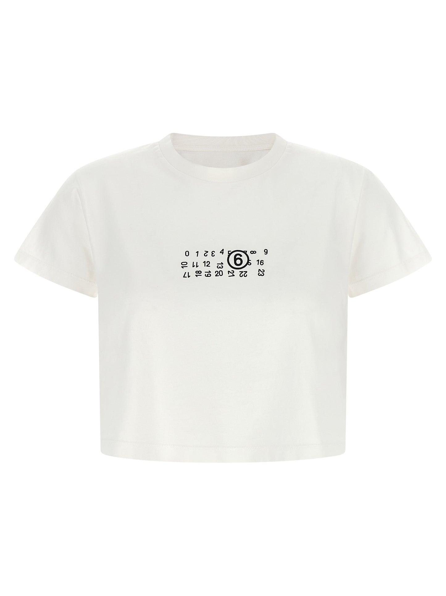 MM6 Maison Margiela Weißes Baumwoll-T-Shirt