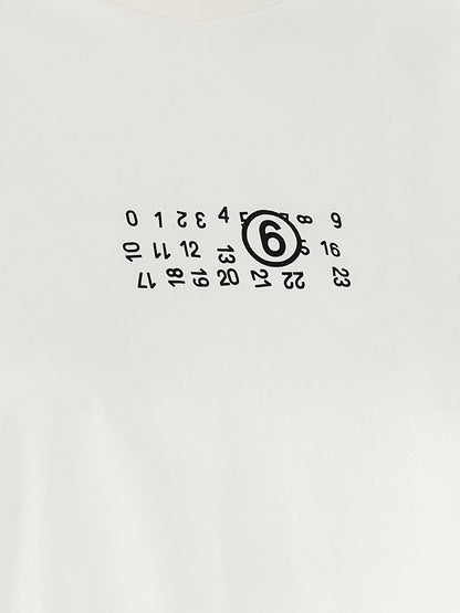MM6 Maison Margiela Weißes Baumwoll-T-Shirt