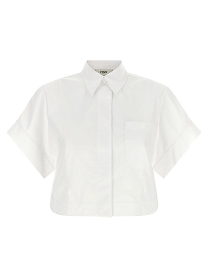 Fendi Weiße Baumwollbluse
