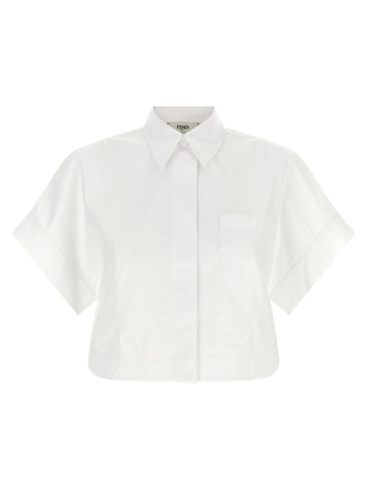 Fendi Weiße Baumwollbluse