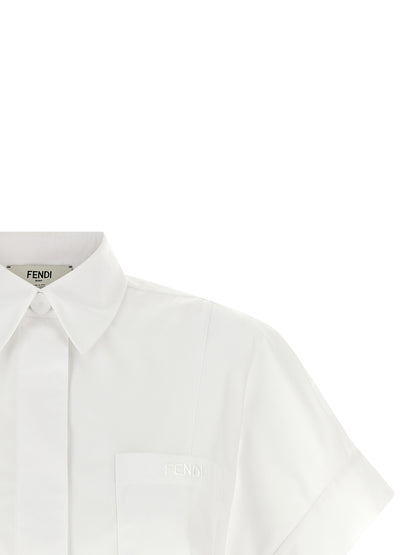 Fendi Weiße Baumwollbluse