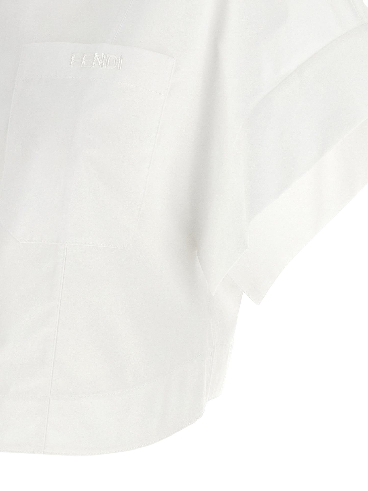 Fendi Weiße Baumwollbluse