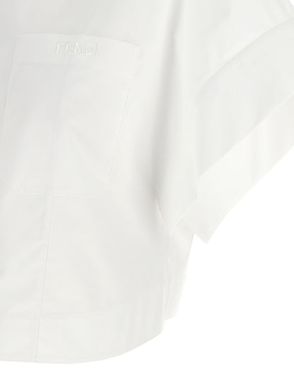 Fendi Weiße Baumwollbluse