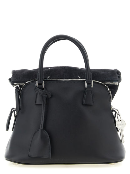 Maison Margiela Schwarze Kalbsleder-Schultertasche