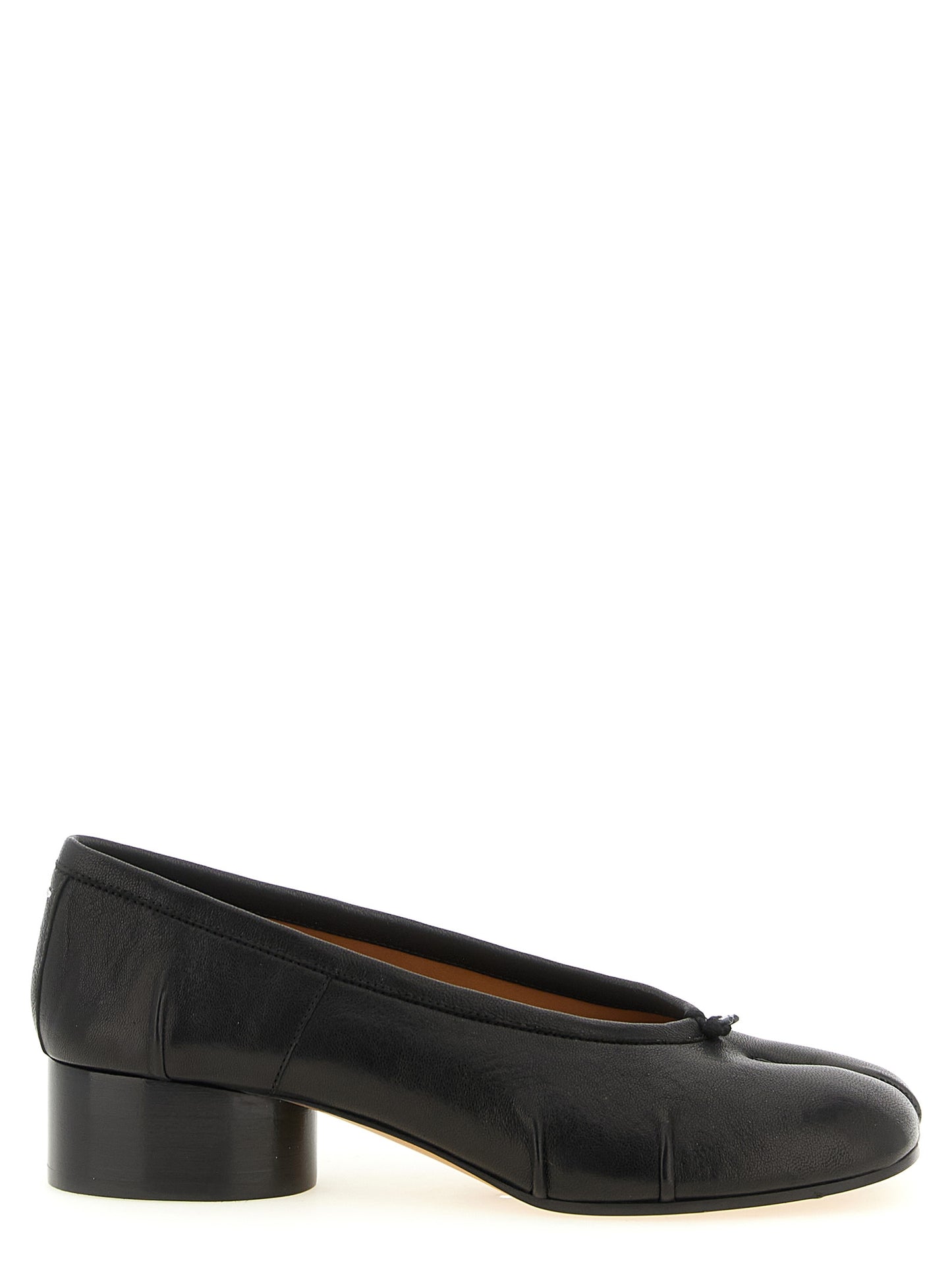 Maison Margiela Schwarze Pumps aus Lammleder mit mittlerem Absatz
