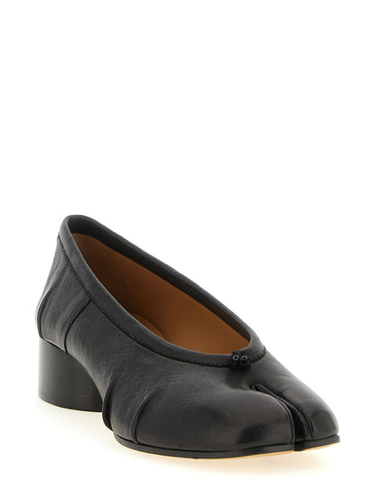 Maison Margiela Schwarze Pumps aus Lammleder mit mittlerem Absatz