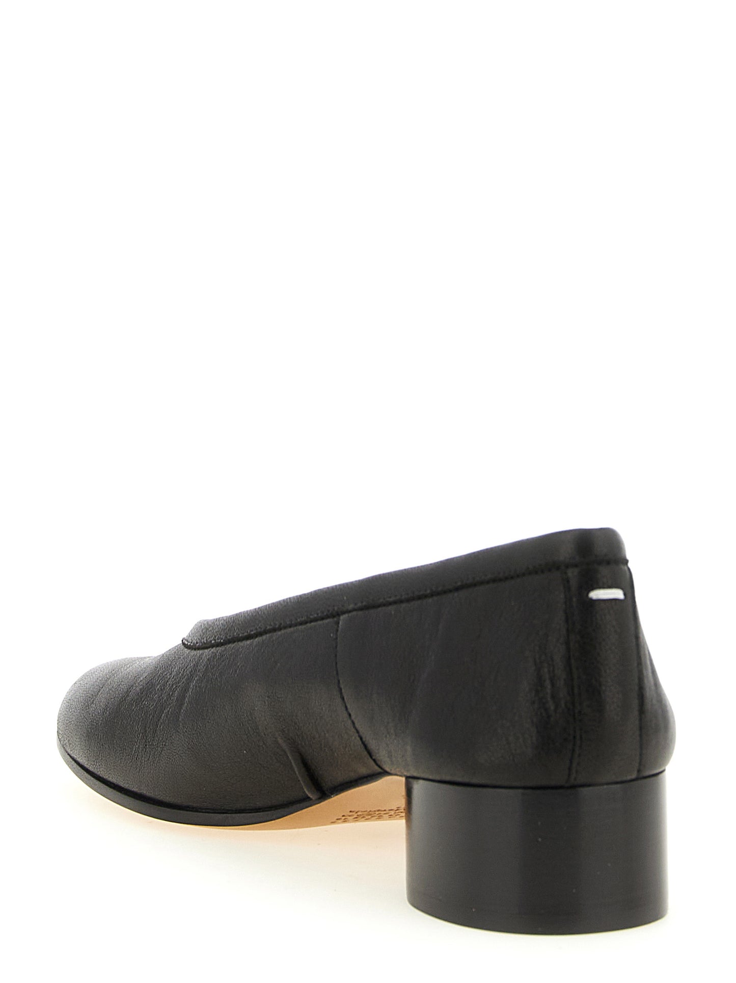 Maison Margiela Schwarze Pumps aus Lammleder mit mittlerem Absatz