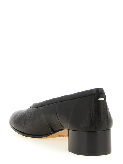 Maison Margiela Schwarze Pumps aus Lammleder mit mittlerem Absatz