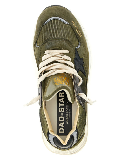 Golden Goose Zweifarbige Leder-Sneaker im Athletic-Stil
