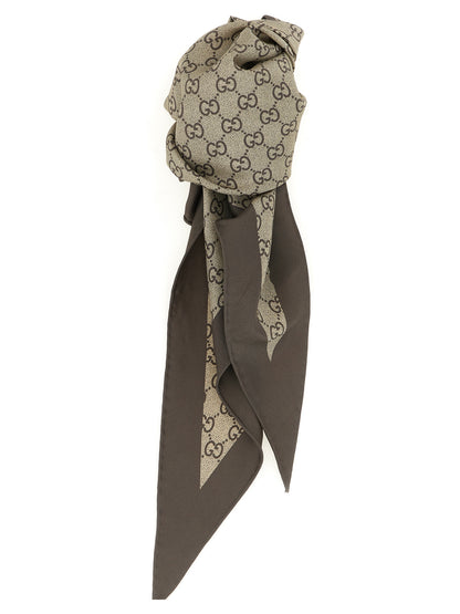 Gucci Beige Seidenschal