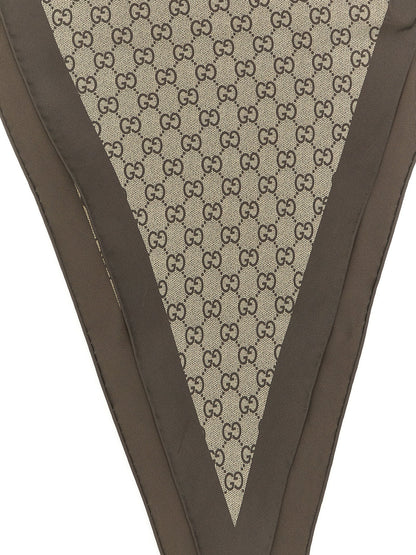 Gucci Beige Seidenschal