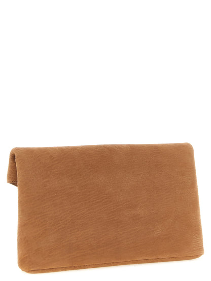 Saint Laurent Beige Lammleder Clutch