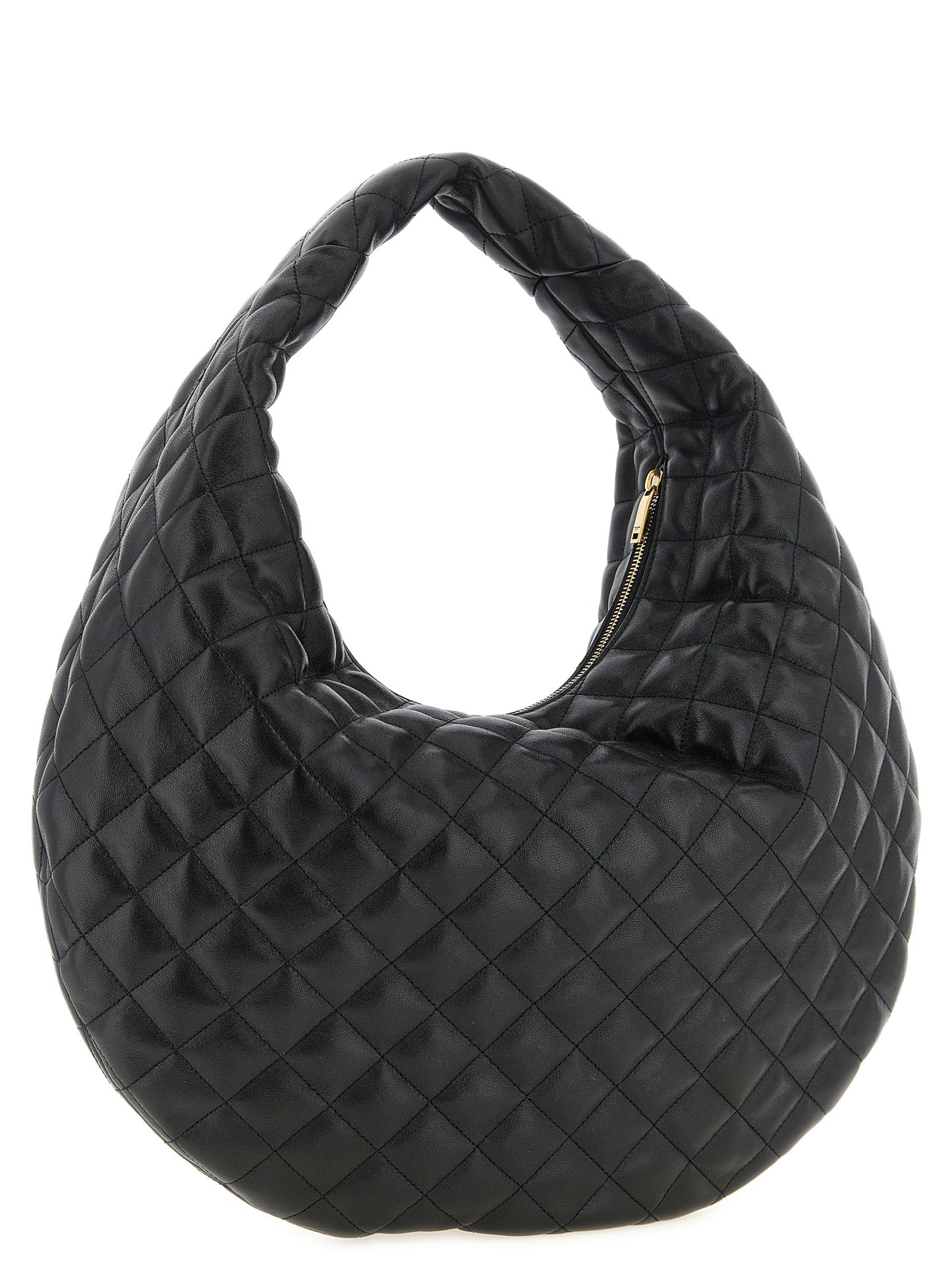 Saint Laurent Schwarze Lammleder-Schultertasche
