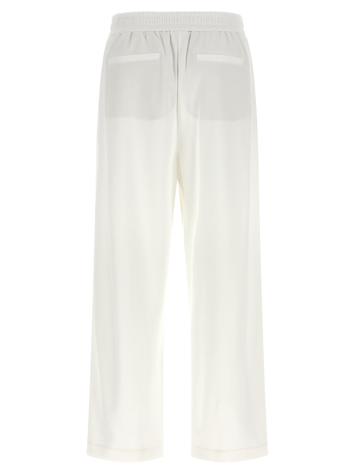 Brunello Cucinelli Weiße Baumwoll-Jogginghose (Trainingshose)