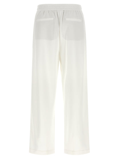 Brunello Cucinelli Weiße Baumwoll-Jogginghose (Trainingshose)