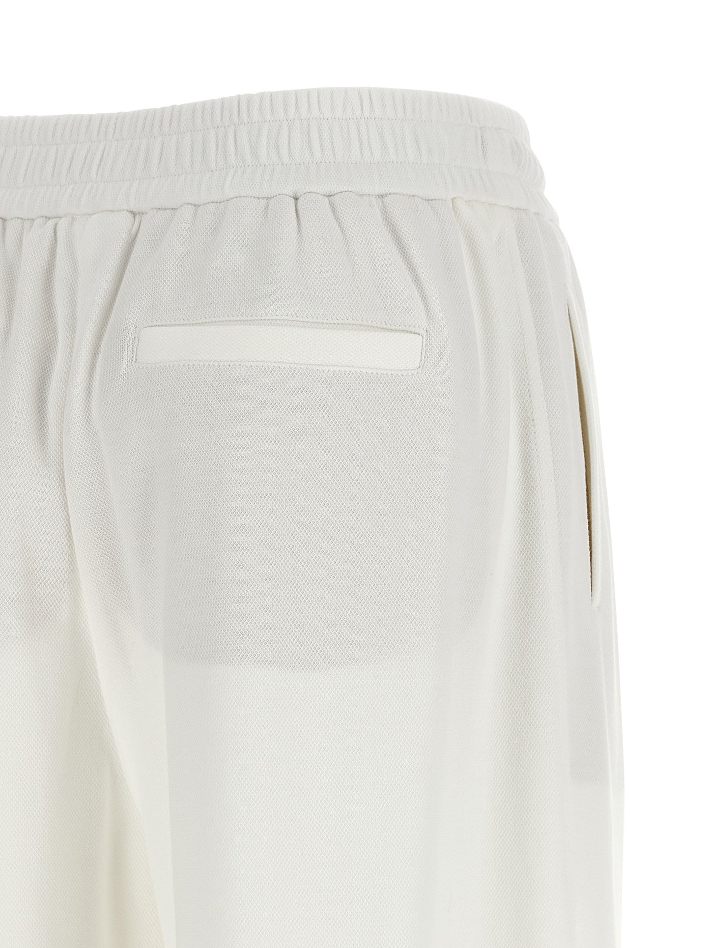 Brunello Cucinelli Weiße Baumwoll-Jogginghose (Trainingshose)