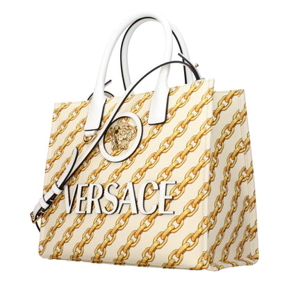 Versace Beige Stoff-Handtasche