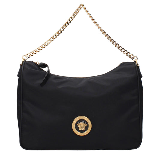 Versace Borsa da donna Nera in Tessuto