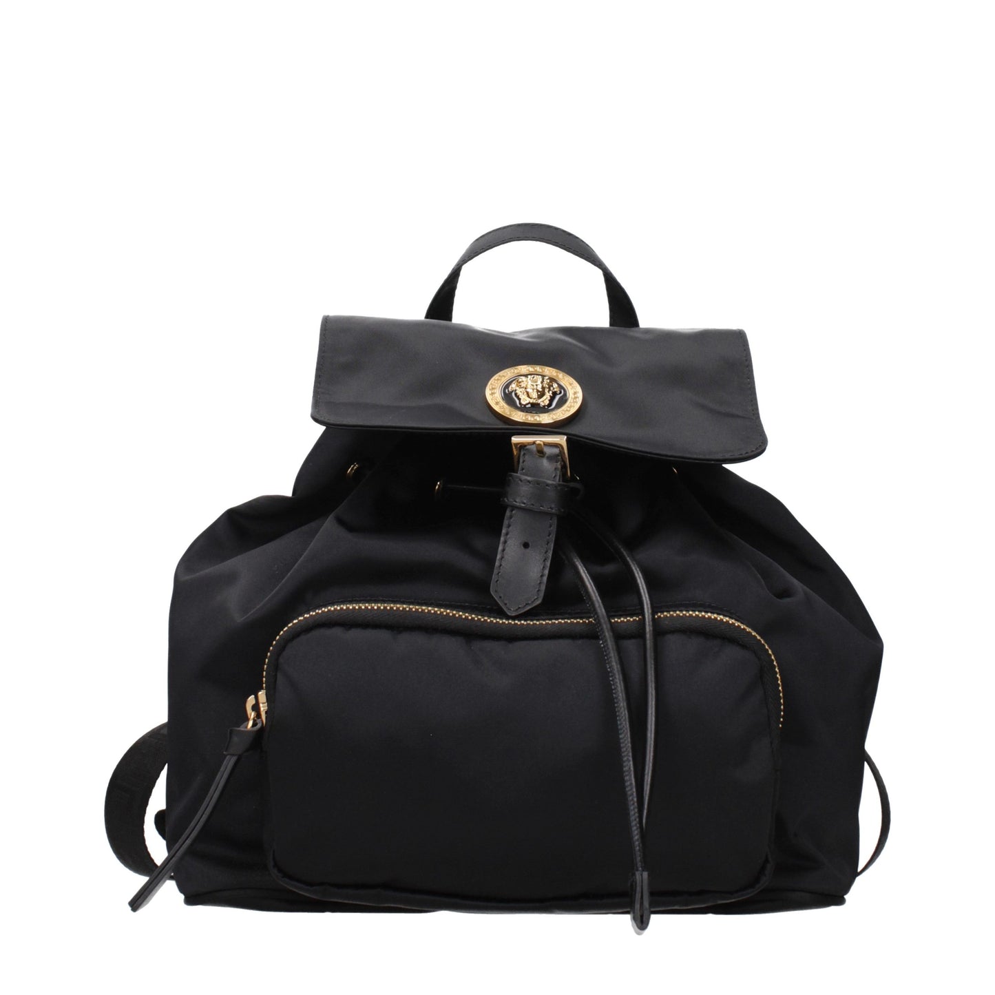 Versace Schwarzer Rucksack aus Stoff