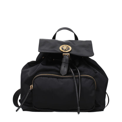 Versace Schwarzer Rucksack aus Stoff
