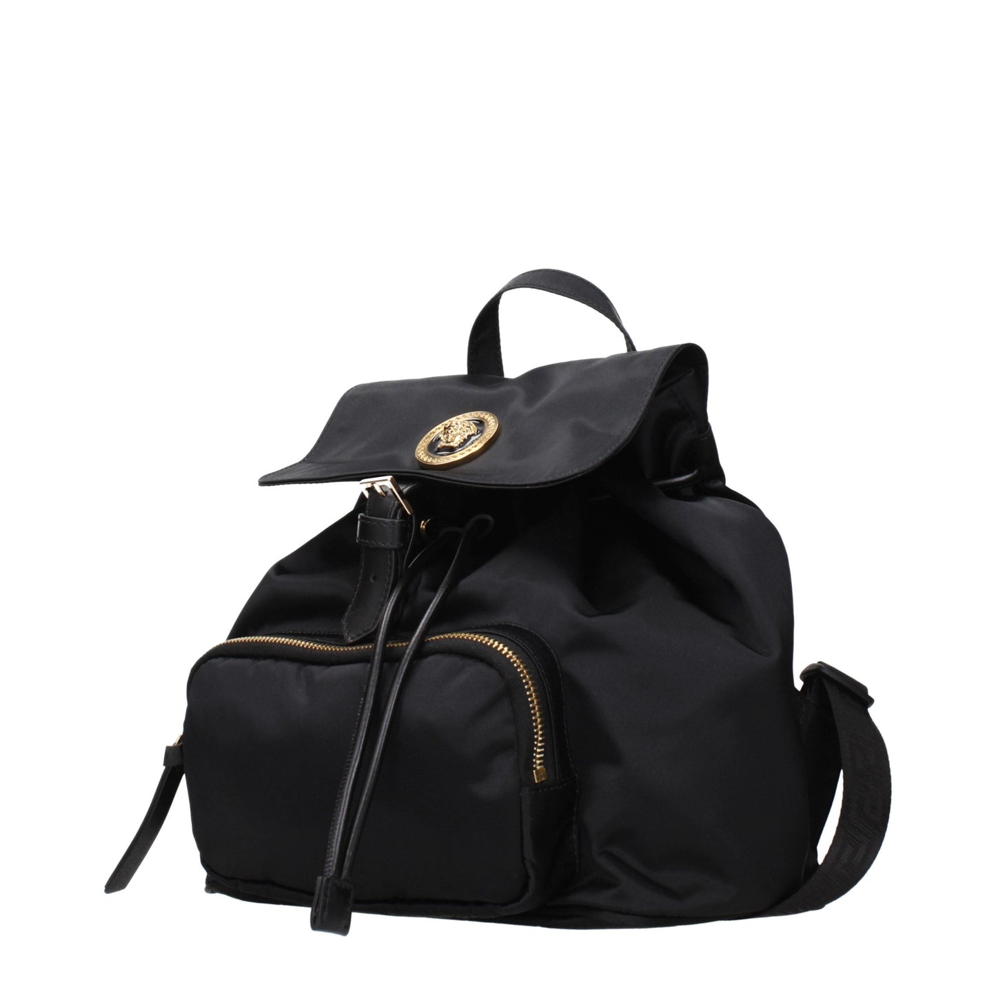Versace Schwarzer Rucksack aus Stoff
