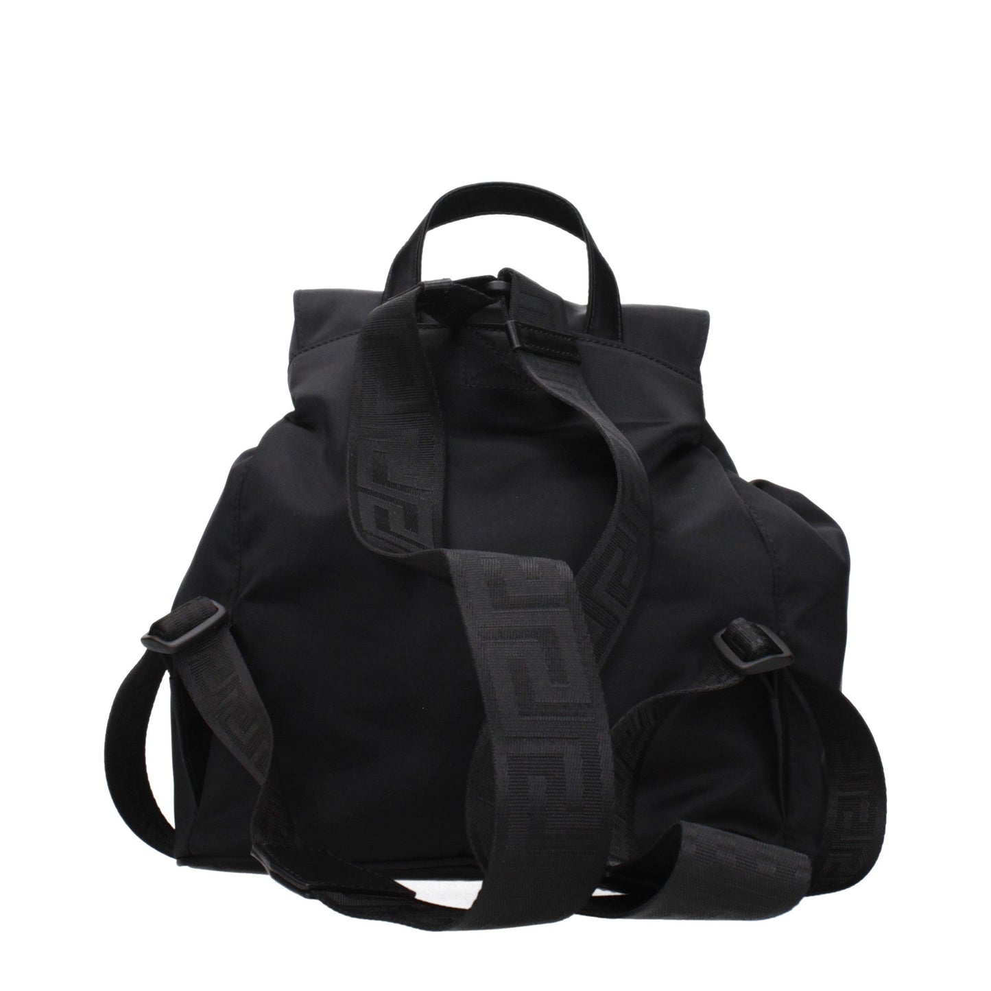 Versace Schwarzer Rucksack aus Stoff