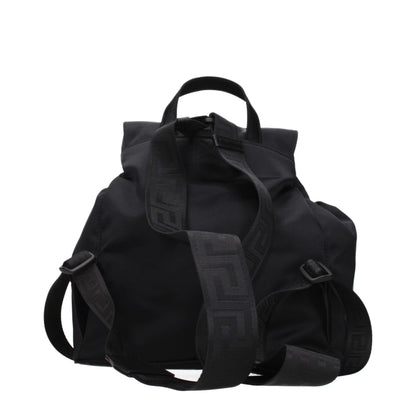 Versace Schwarzer Rucksack aus Stoff