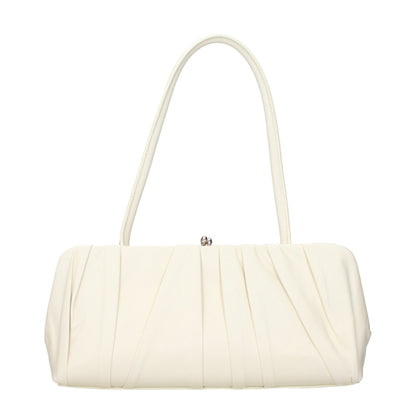 Jil Sander Weiße Leder Schultertasche