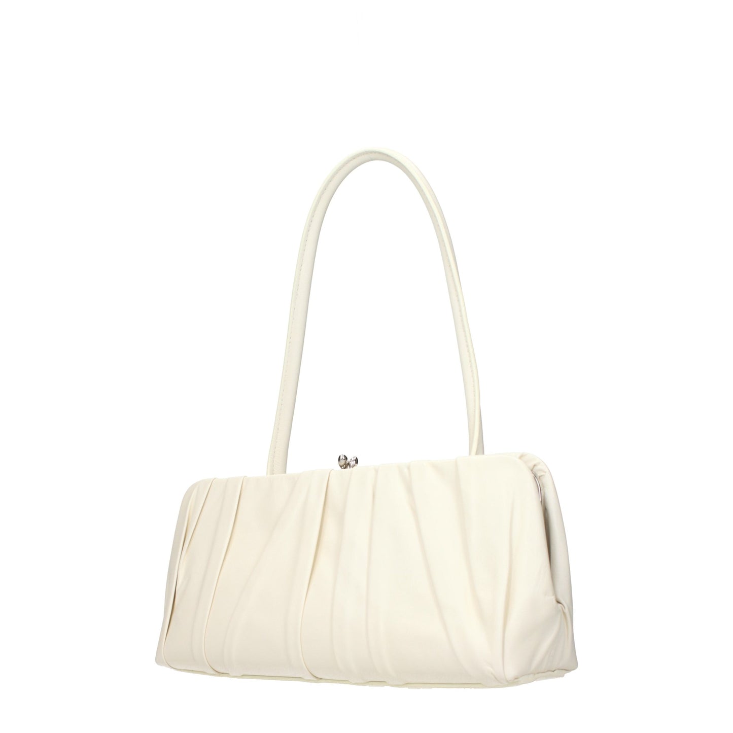 Jil Sander Weiße Leder Schultertasche