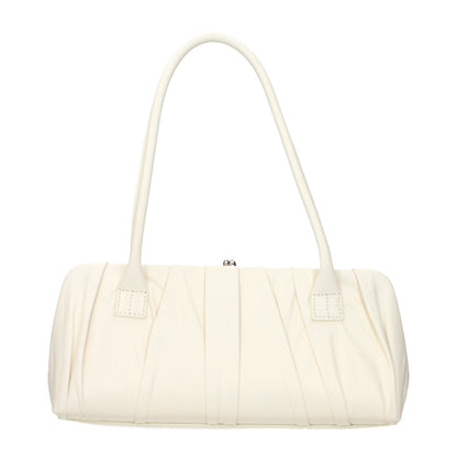 Jil Sander Weiße Leder Schultertasche