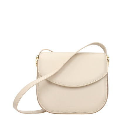 Jil Sander Beige Leder Crossbody Bag