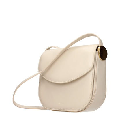 Jil Sander Beige Leder Crossbody Bag