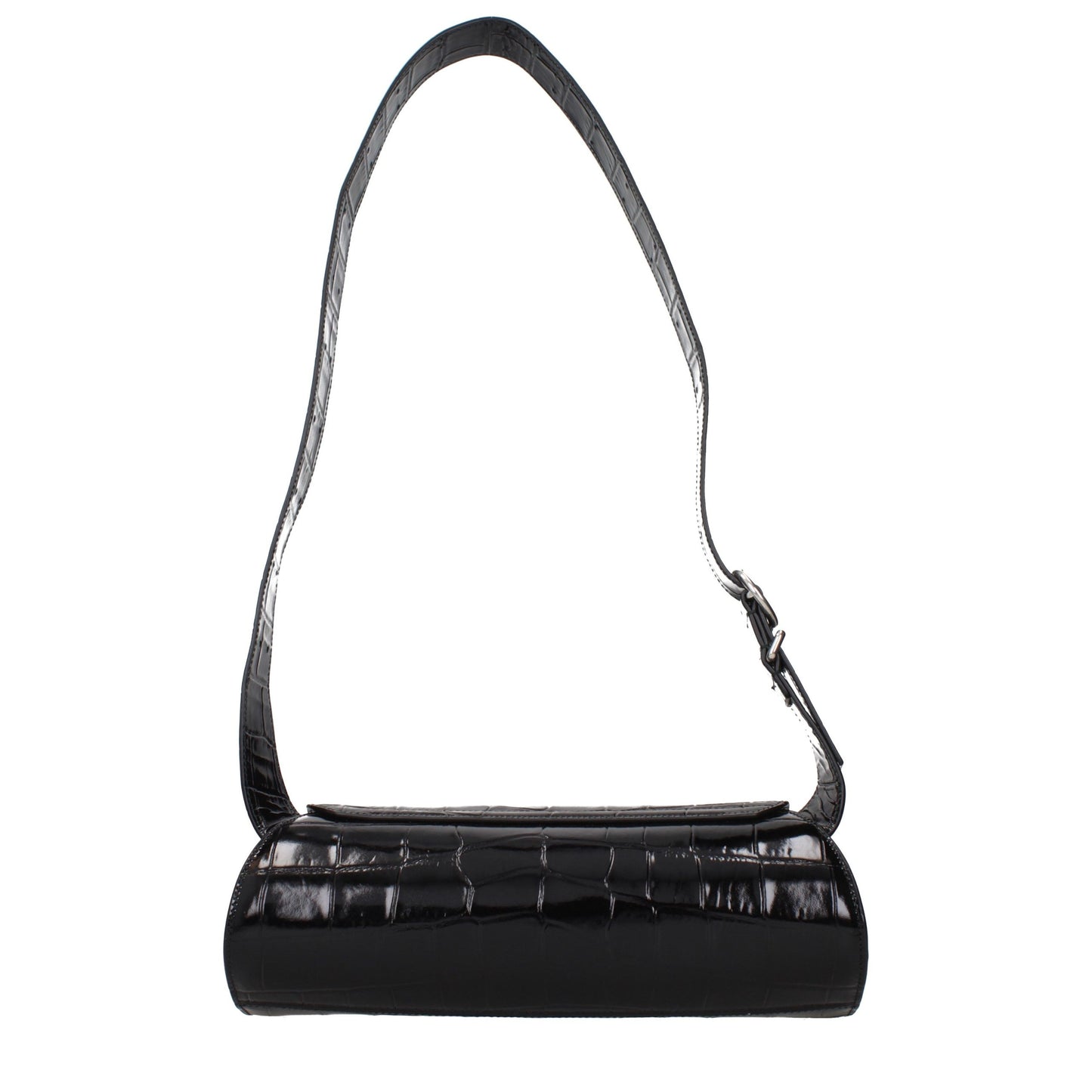 Jil Sander Schwarze Leder Umhängetasche