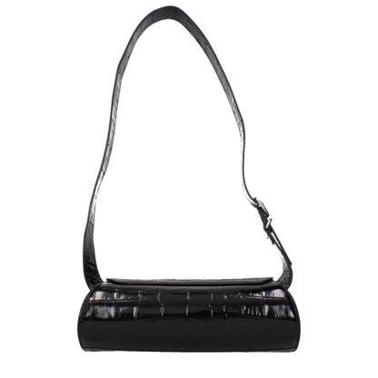 Jil Sander Schwarze Leder Umhängetasche