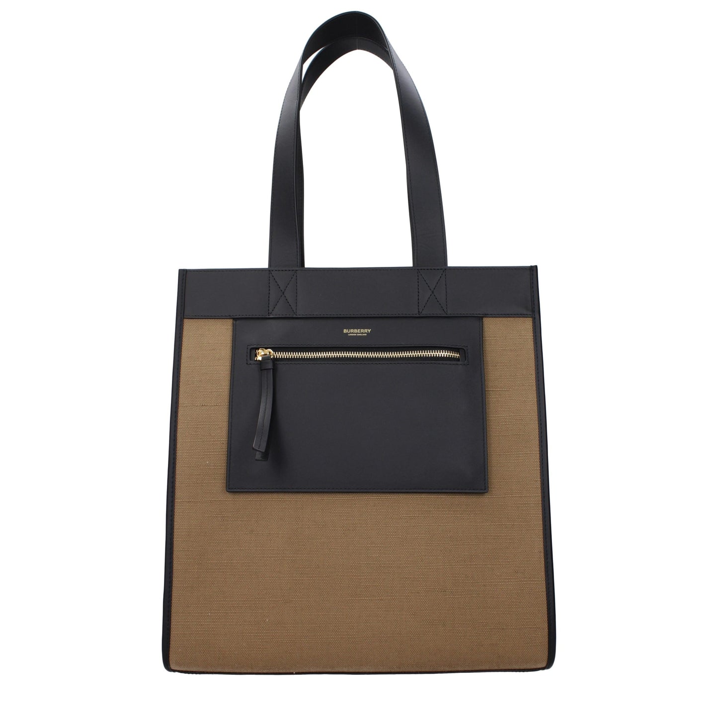 Burberry Braune Stoff-Umhängetasche