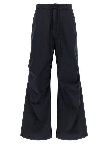 MM6 Maison Margiela Blaue Baumwoll-Freizeithose