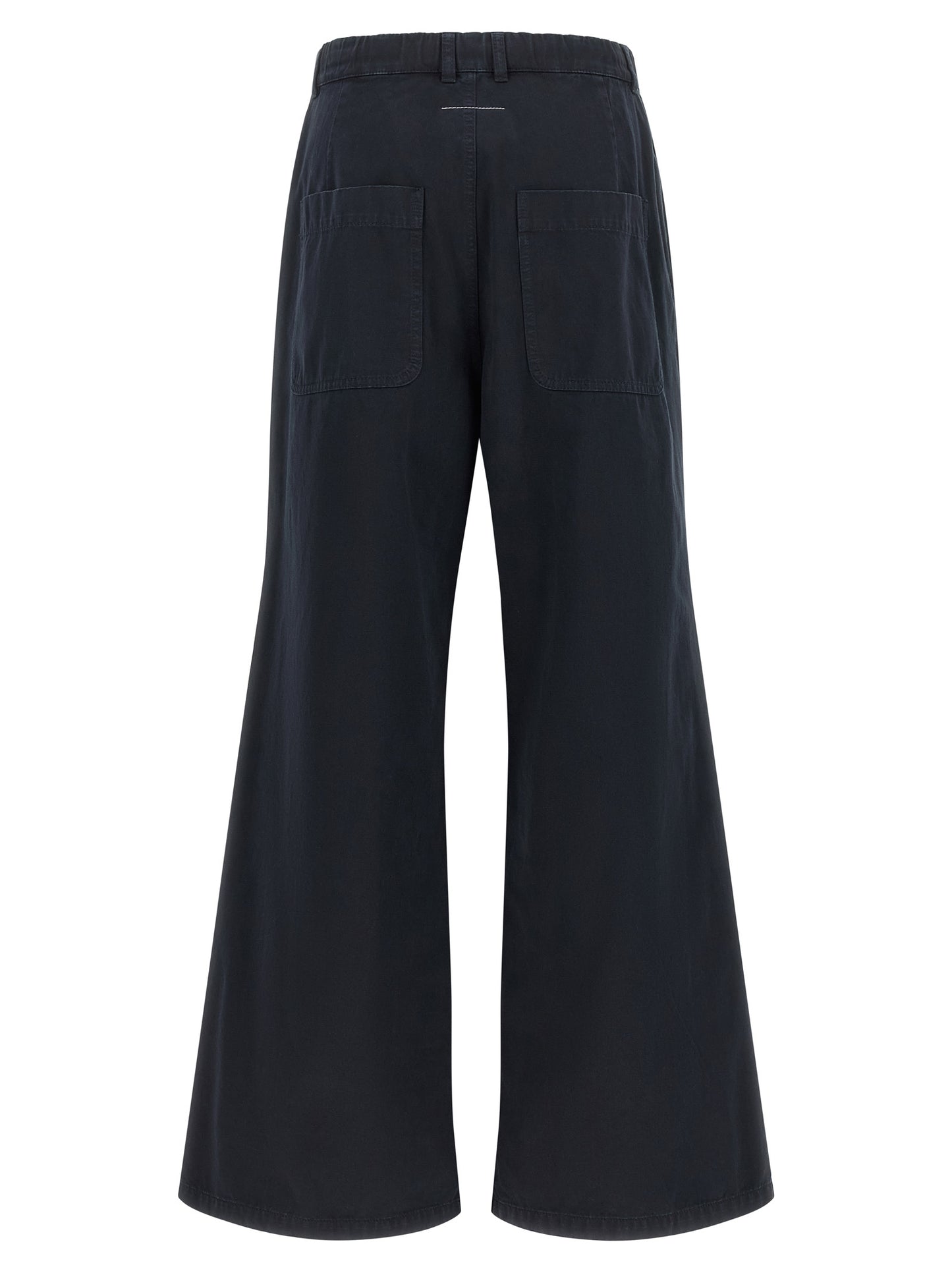 MM6 Maison Margiela Blaue Baumwoll-Freizeithose